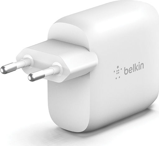 Belkin Φορτιστής Χωρίς Καλώδιο με 2 Θύρες USB-A 24W Λευκός (Boost Charge)