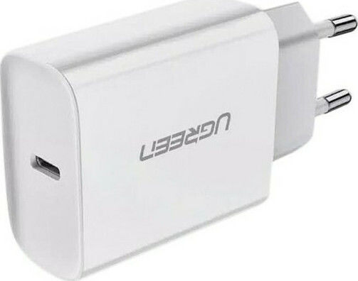 Ugreen Φορτιστής Χωρίς Καλώδιο με Θύρα USB-C 20W Power Delivery Λευκός (CD137)