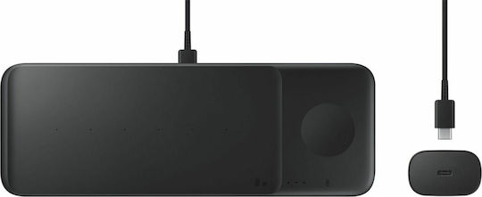 Samsung Wireless Charger (Qi Pad) 9W Blacks (Wireless Charger P6300 Trio Black)