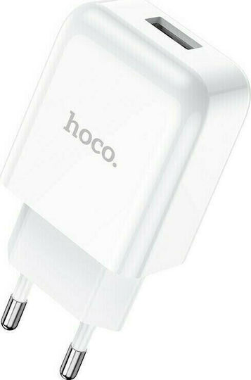 Hoco Ladegerät ohne Kabel mit USB-A Anschluss Weißs (N2 Vigour)