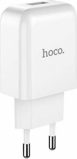 Hoco Ladegerät ohne Kabel mit USB-A Anschluss Weißs (N2 Vigour)