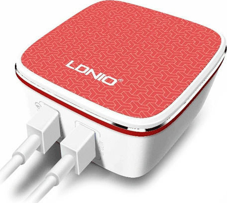 Ldnio Φορτιστής με 2 Θύρες USB-A και Καλώδιο micro USB Quick Charge 3.0 Πορτοκαλί (A2405Q)