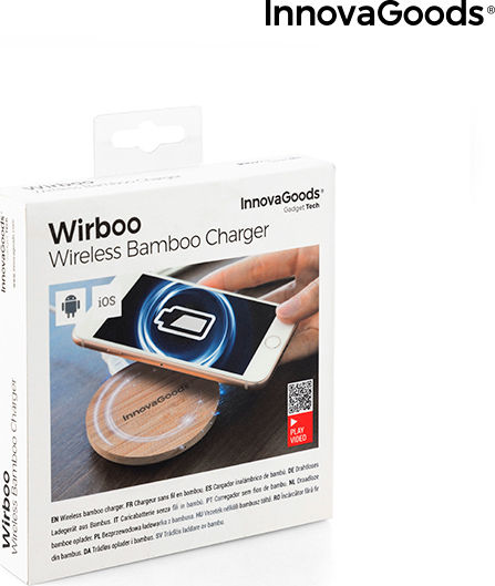 InnovaGoods Ασύρματος Φορτιστής (Qi Pad) Καφέ (V0103115)