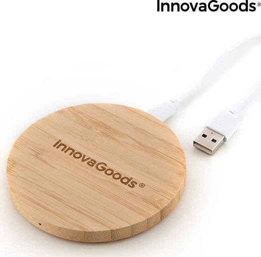 InnovaGoods Ασύρματος Φορτιστής (Qi Pad) Καφέ (V0103115)