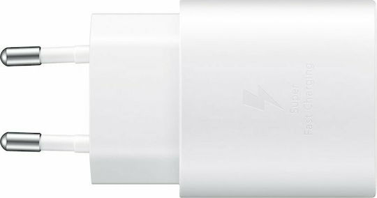 Samsung Charger Without Cable with USB-C Port 25W Power Delivery Whites (EP-TA800E Bulk)