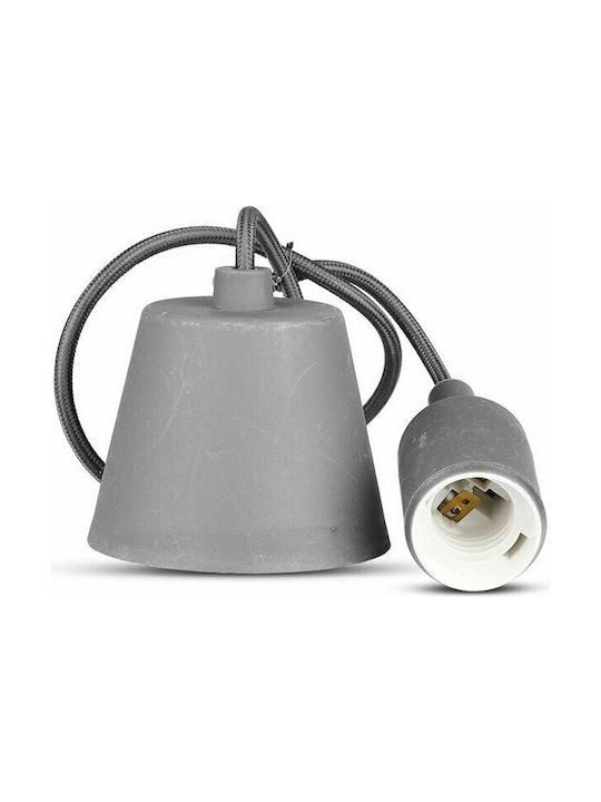 V-TAC VT-7228 Pendant Light Gray with Socket E27