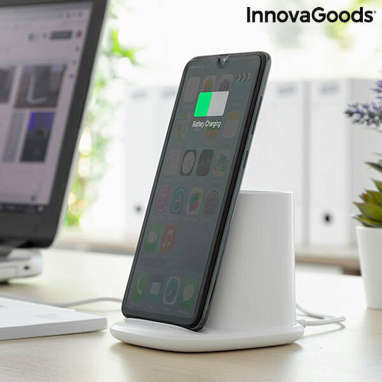 InnovaGoods Kabelloses Ladegerät (Qi Pad) Weißs (V0103210)
