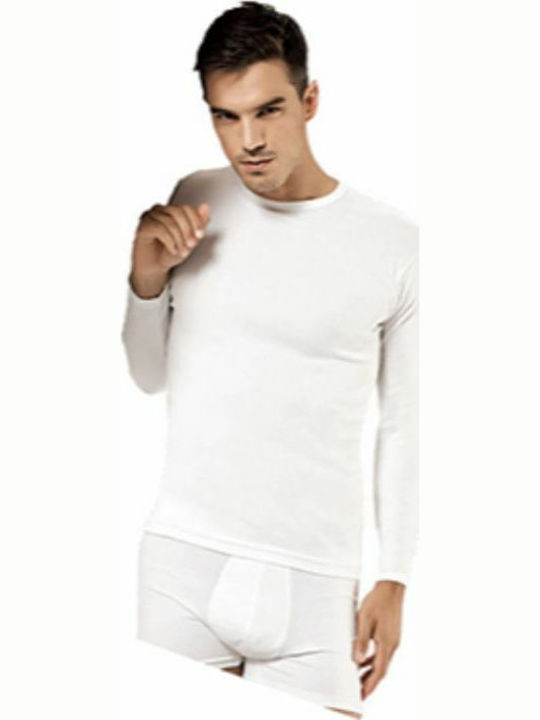 Men's Long Sleeve Undershirt White