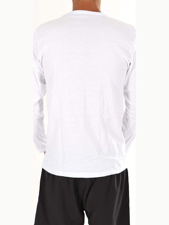 Namaldi Men's Long Sleeve Undershirt White