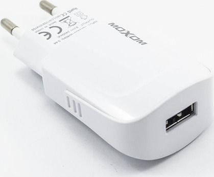 Moxom Charger with USB-A Port and Cable micro USB Whites (KH-49)