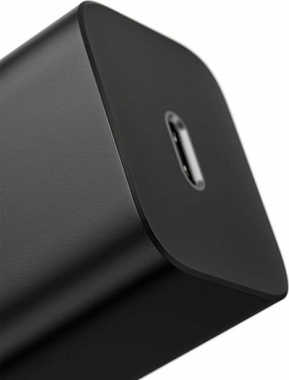 Baseus Φορτιστής με Θύρα USB-C και Καλώδιο USB-C - USB-C 25W Μαύρος (Super Si)