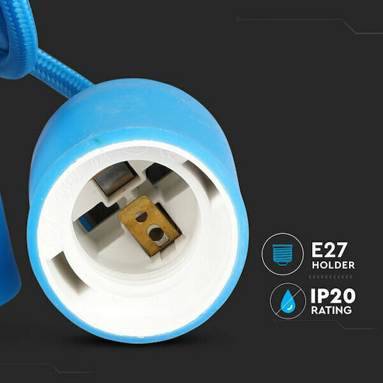V-TAC VT-7228 Lustră Albastru cu Dulie E27