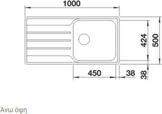 Blanco Lemis XL 6 S-IF 523034 Drop-In Chiuvetă Inox Periat L100xW50cm Argintiu
