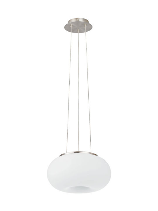 Eglo Optica Κρεμαστό Φωτιστικό Λευκό με Ντουί E27 35x110εκ.