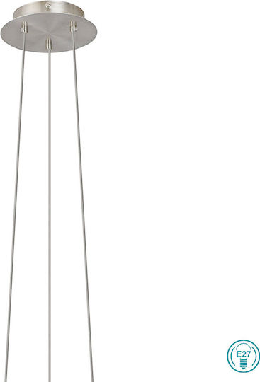 Eglo Optica Lustră Alb cu Dulie E27 35x110cm.