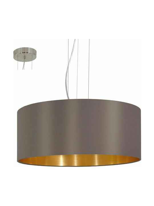 Eglo Maserlo Pendant Light Suspension for Socket E27 Brown