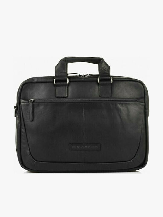 Seth Leather Men's Briefcase Black