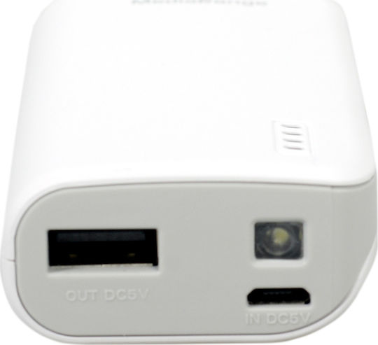 MediaRange MR751 Power Bank 5200mAh cu Port USB-A Alb