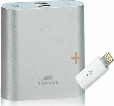Rivacase Rivapower VA1015 15000mAh με 2 Θύρες USB-A Ασημί