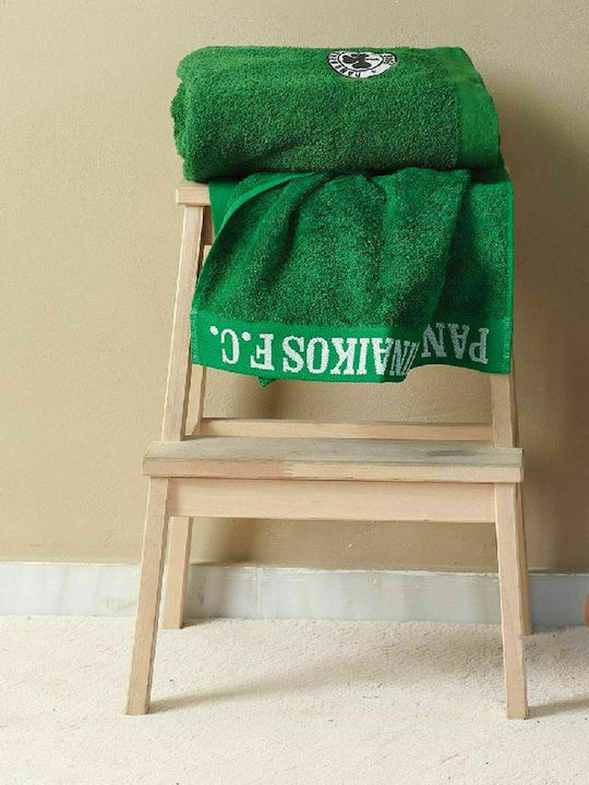 Palamaiki Bath Towel Panathinaikos FC 1908 70x140cm Green Weight 500gr/m²