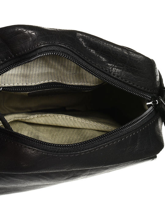 Air Force Leather Men's Messenger Bag Black AM-307 Nenero