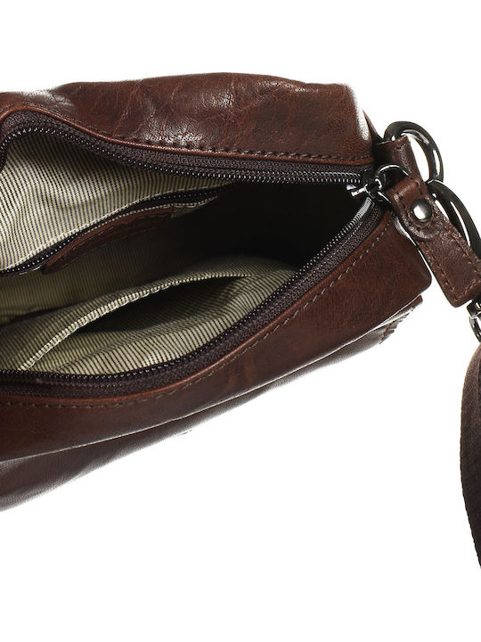 Leather Men's Bag Shoulder / Crossbody Brown