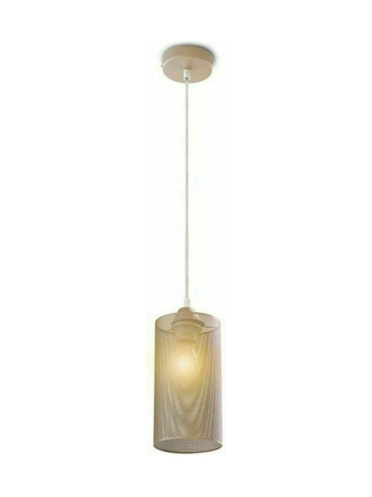 V-TAC Pendant Light Gold with Socket E27 22x125x22cm