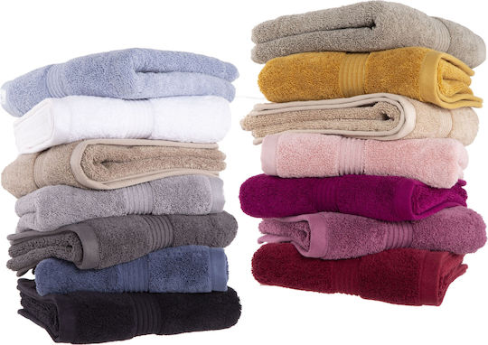 Nef-Nef Homeware Badehandtuch Aegean 80x160εκ. Berry Gewicht 705gr/m²