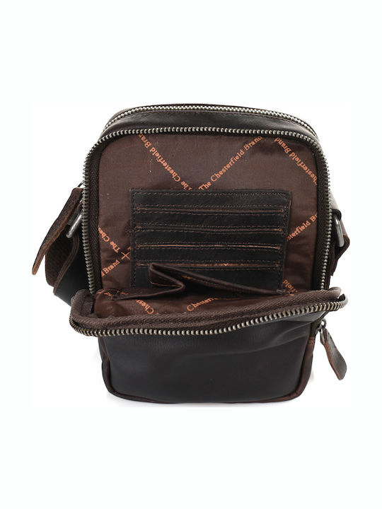 Leather Men's Bag Shoulder / Crossbody Brown