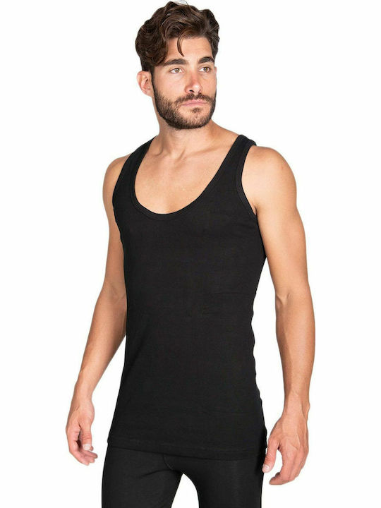 Men's Undershirt Sleeveless in Black Color