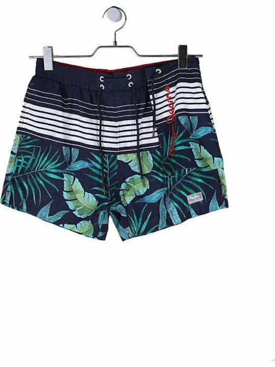 Lerez Men's Swimwear Shorts Navy Blue Floral
