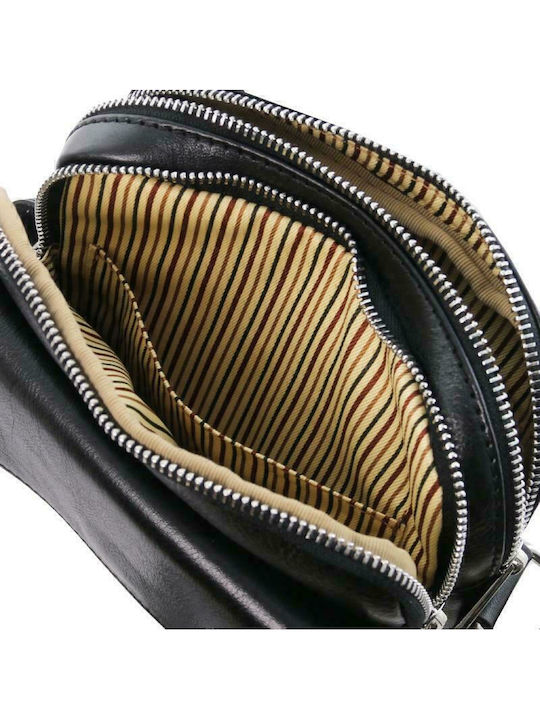 Larry Leder Herrentasche Schulter / Crossbody Schwarz