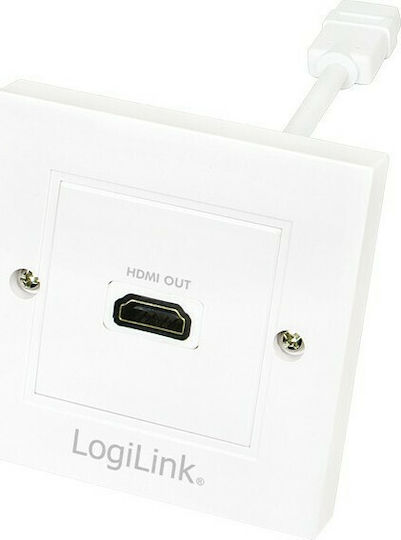 LogiLink Complete Audio & Video HDMI Socket White Αντάπτορας In/Out AH0014