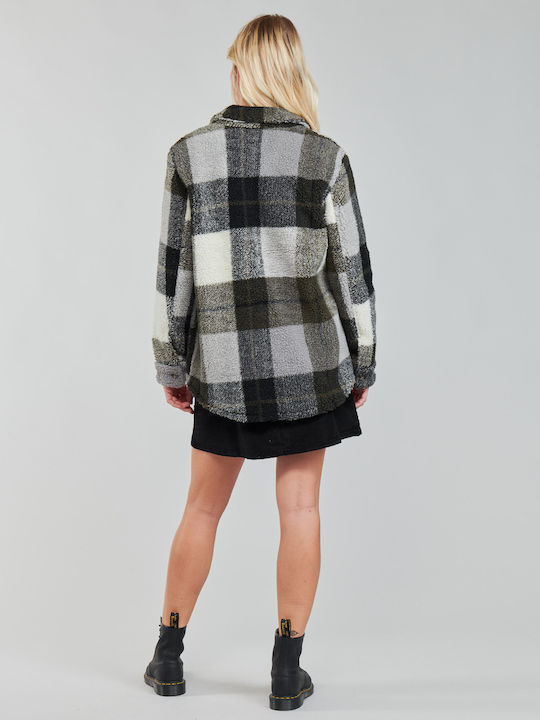 Silent Sherpa Γυναικείο Καρό Πράσινο Overshirt