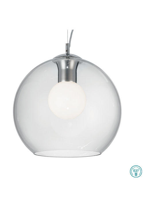 Ideal Lux Nemo Clear SP1 D30 Pendant Light Single-Light for Socket E27 Transparent