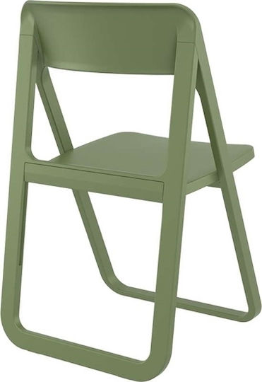 Outdoor-Stuhl Polypropylen Dream Olive Green 48x52x82εκ.