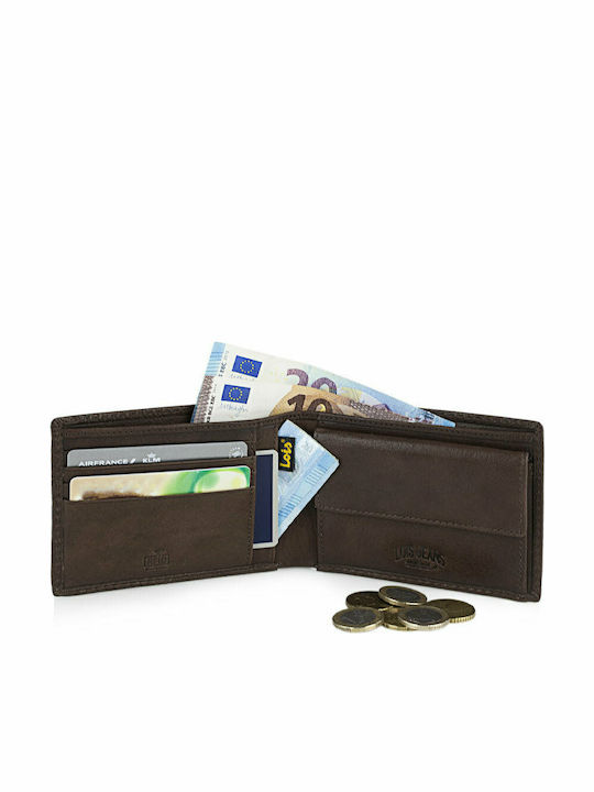 Δερμάτινο Ανδρικό Πορτοφόλι με RFID Καφέ