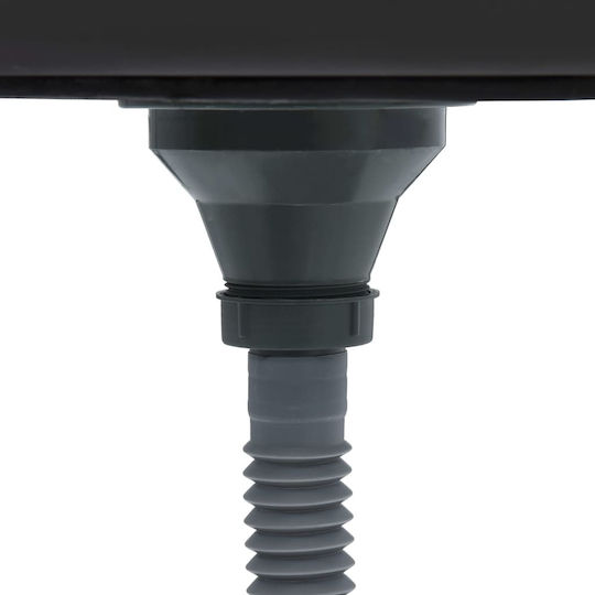 vidaXL Ένθετος Νεροχύτης Inox Μ100xΠ60cm Ασημί