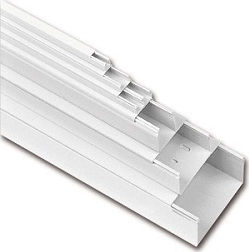Kassinakis Canal de Cablu din Plastic 40x40mm Alb Set 2buc 1m
