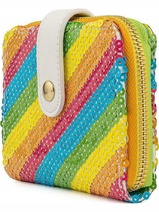 Loungefly Sequin Rainbow Παιδικό Πορτοφόλι με Φερμουάρ Disney Sequin Rainbow Zip Around