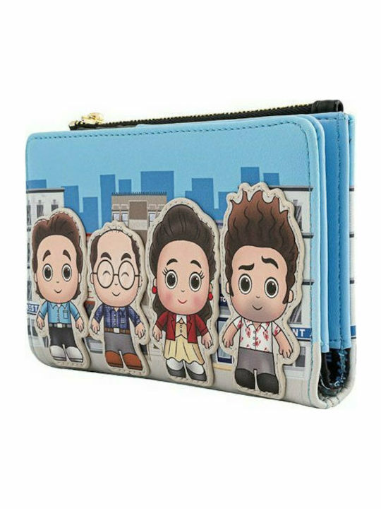 Loungefly Seinfeld Chibi City Παιδικό Πορτοφόλι με Φερμουάρ Seinfeld Chibi City Flap