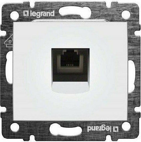 Legrand Niloe Front Single Telephone Socket White 764569