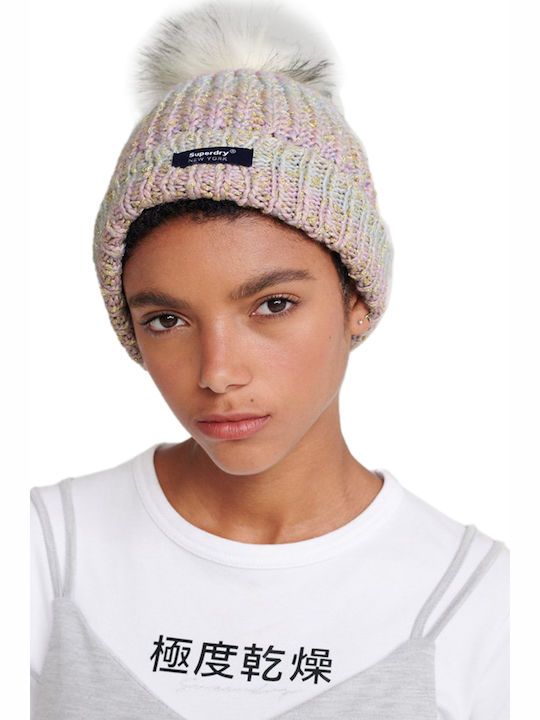 Pom Pom Beanie Γυναικείος Σκούφος Πλεκτός Green Ombre