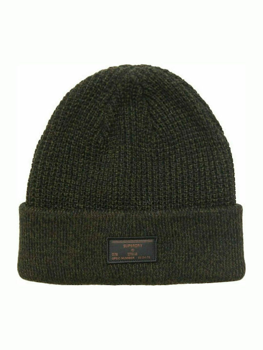 Stockholf Beanie Căciulă Pentru Bărbați cu Tricotat Coastă în Culoare Kaki