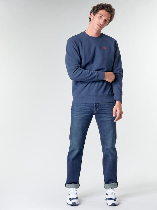 501 Pantaloni Jeans pentru Bărbați cu Croială Regular Straight Albastru marin
