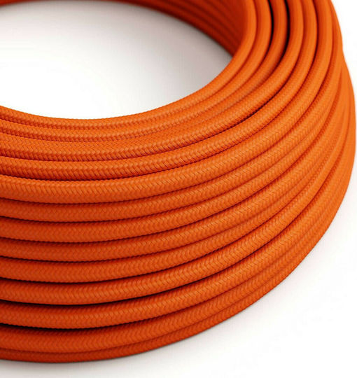 VK Lighting Fabric Cable 2x0.75mm² 1m in Orange Color 1m 47143-017654