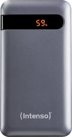 Intenso PD20000 Power Bank 20000mAh με Θύρα USB-A και Θύρα USB-C Quick Charge 3.0 / Power Delivery Γκρι