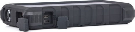 Sandberg Outdoor Ηλιακό Power Bank 24000mAh με 2 Θύρες USB-A και Θύρα USB-C Quick Charge 3.0 Μαύρο