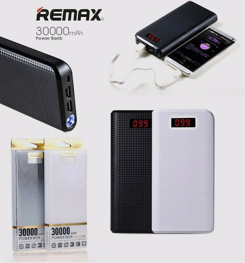 Remax PPL-14 Power Bank 30000mAh с 2 USB-A порта Бял