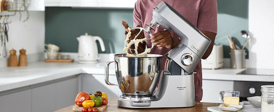 Kenwood Titanium Chef Baker Stand Mixer 1200W with Stainless Mixing Bowl 5lt